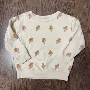 Rylee + Cru Cream Ice Cream Print Kids Sweater size 18/24m